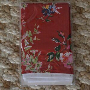 New In Package Ralph Lauren Belle Harbor Red Floral EURO Pillow Sham ITALY